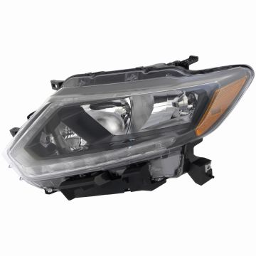 Headlight Assembly Composite Left Halogen for Nissan Rogue 2014-2016