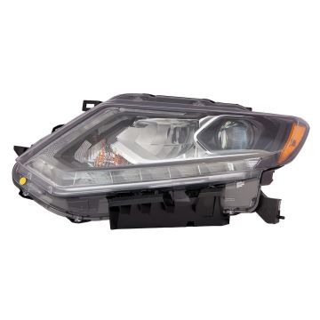 Headlight Assembly Composite Left LED CAPA for Nissan Rogue 2014-2016