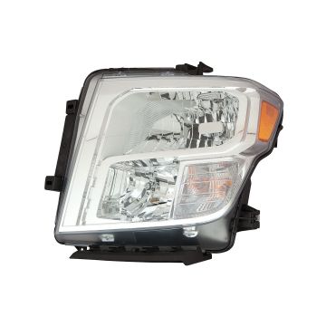 Headlight Assembly Composite Left Halogen CAPA for Nissan TITAN XD 2016-2019