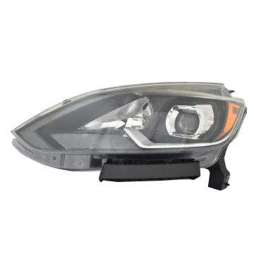 Headlight Assembly Composite Left LED CAPA for Nissan Sentra 2018-2019