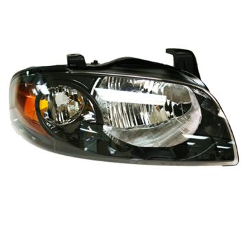 Headlight Assembly Composite Right w/Black Bezel for Nissan Sentra SE-R SE-R Spec V 2004-2006