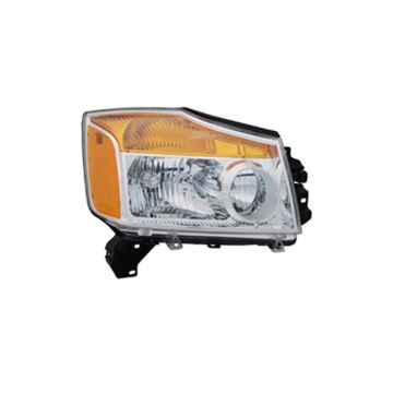 Headlight Assembly Composite Right CAPA for Nissan TITAN 2008-2015
