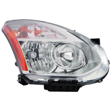 Headlight Assembly Composite Right Halogen CAPA for Nissan Rogue 2009-2010