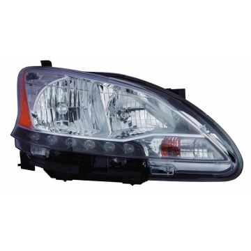 Headlight Assembly Composite Right CAPA for Nissan Sentra 2013-2015