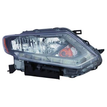 Headlight Assembly Composite Right Halogen CAPA for Nissan Rogue 2014-2016