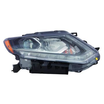 Headlight Assembly Composite Right LED CAPA for Nissan Rogue 2014-2016