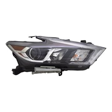 Headlight Assembly Composite Right LED CAPA for Nissan Maxima Platinum SR 2016-2018