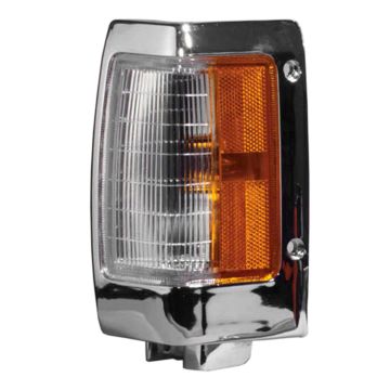 Side Marker Light Assembly Front Left Chrome for Nissan D21 Pickup