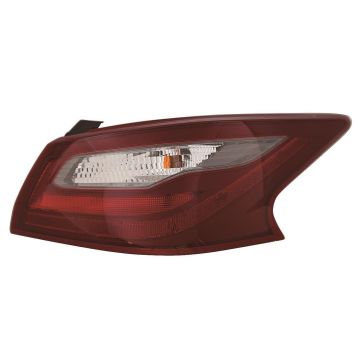 Tail Light Assembly Right Outer w/o Smoke Lens CAPA for Nissan Altima 2018