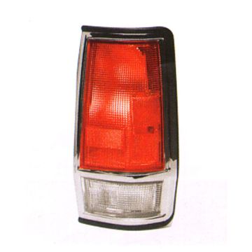 Tail Light Lens Left w/Chrome Trim for Nissan 720 1985-1986