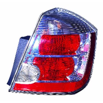 Tail Light Housing Right Includes Lens CAPA for Nissan Sentra 2007-2009