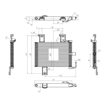 Automatic Transmission Oil Cooler Assembly for Nissan Frontier Pathfinder Xterra