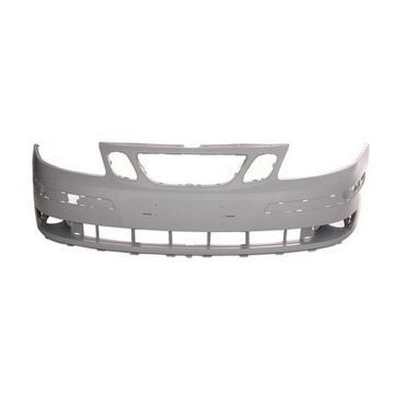 Bumper Cover Front w/o Headlamp Washers Primed for Saab 9-3 Convertible Sedan 2003-2007