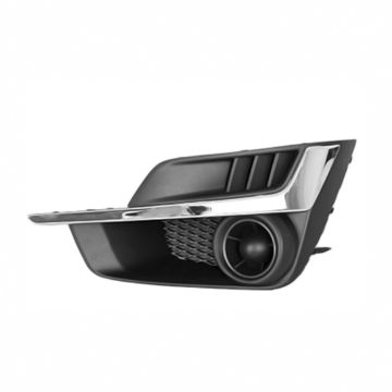 Bumper Insert Front Left Fog Lamp Opening Cover w/o Fog Lamps w/Chrome Molding for Subaru Impreza 2015-2016