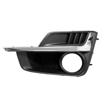 Bumper Insert Front Left Fog Lamp Bezel w/Fog Lamps w/Chrome Molding for Subaru Impreza 2015-2016