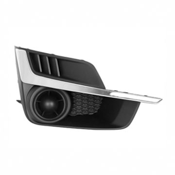 Bumper Insert Front Right Fog Lamp Opening Cover w/o Fog Lamps w/Chrome Molding for Subaru Impreza 2015-2016