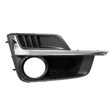Bumper Insert Front Right Fog Lamp Bezel w/Fog Lamps w/Chrome Molding for Subaru Impreza 2015-2016