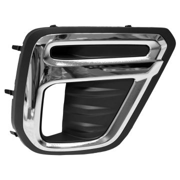 Bumper Insert Front Right Fog Lamp Bezel w/LED Fog Lamps Chrome Trim for Subaru Forester Premier Touring 2019-2021