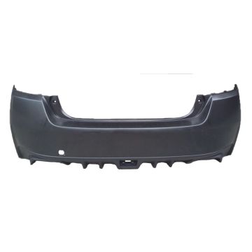 Bumper Cover Rear w/o Rear Object Sensors Primed CAPA for Subaru WRX 2015-2021