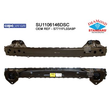 Bumper Cover Reinforcement Rear CAPA for Subaru Impreza 2017-2023
