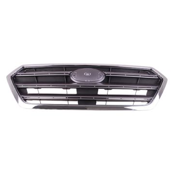 Grille Assembly w/Chrome Trim Dark Gray CAPA for Subaru Legacy 2017