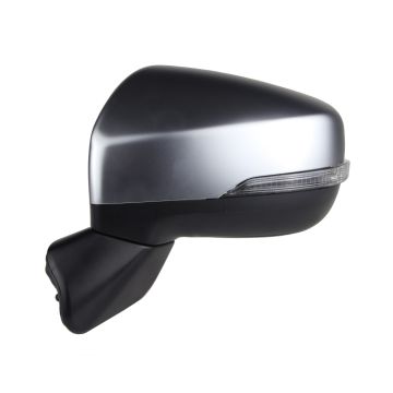 Door Mirror Left w/Signal Lamp w/BSD w/Memory w/Cover Satin Chrome for Subaru Forester 2019-2021