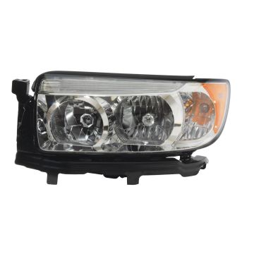Headlight Assembly Composite Left Halogen w/o Sport Pkg CAPA for Subaru Forester 2006-2008