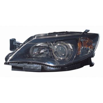 Headlight Assembly Composite Left Black CAPA for Subaru Impreza Sedan 2.5i 2.5i Limited 2.5i Premium 2008-2011