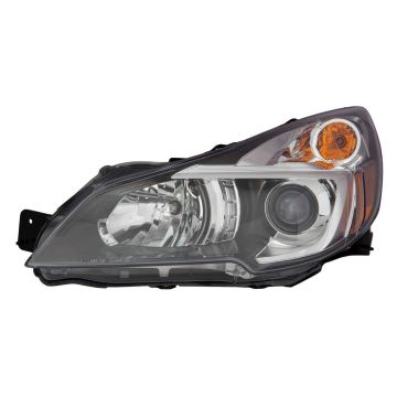 Headlight Assembly Composite Left Black Bezel for Subaru Legacy Outback