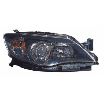 Headlight Assembly Composite Right Black CAPA for Subaru Impreza Sedan 2.5i 2.5i Limited 2.5i Premium 2008-2011