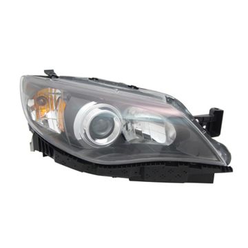 Headlight Assembly Composite Right Black for Subaru Impreza Sedan 2.5i 2.5i Limited 2.5i Premium 2008-2011