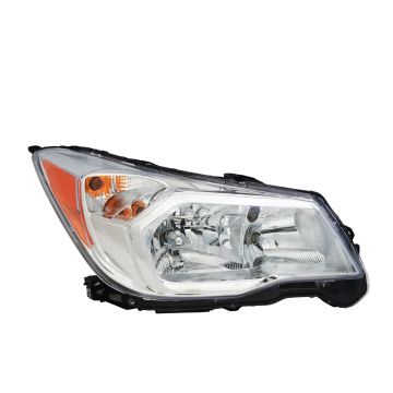Headlight Assembly Composite Right Halogen Chrome Bezel for Subaru Forester 2014-2016