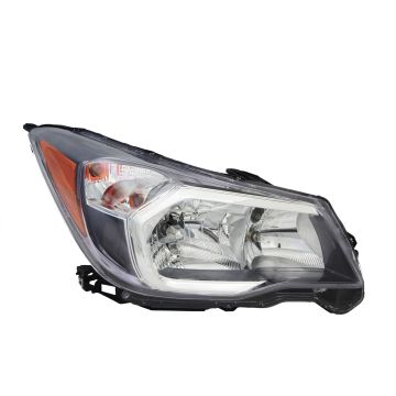 Headlight Assembly Composite Right Halogen Gray Bezel for Subaru Forester 2014-2016