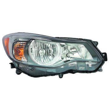 Headlight Assembly Composite Right From 9-13 Halogen CAPA for Subaru Impreza XV Crosstrek