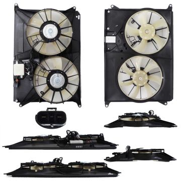 Engine Cooling Fan Assembly Motor/Blade/Shroud Assy for Subaru Tribeca 2008-2014