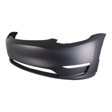 Bumper Cover Front w/o Parking Aid Sensors Primed CAPA for Tesla Y 2020-2024