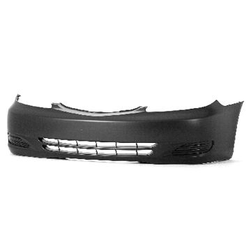 Bumper Cover Front LE/XLE w/o Fog Lamps Primed USA Built CAPA for Toyota Camry 2002-2004
