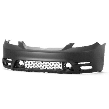 Bumper Cover Front w/o Spoiler Primed CAPA for Toyota Matrix Base XR 2003-2004