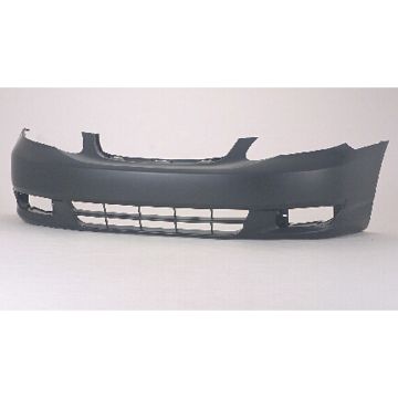 Bumper Cover Front Primed for Toyota Corolla LE CE 2003-2004