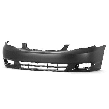 Bumper Cover Front w/Ground Effects Primed CAPA for Toyota Corolla S 2003-2004