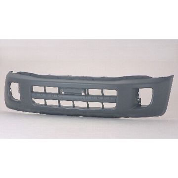 Bumper Cover Front w/Wheel Opng Flares Matte Dark Gray CAPA for Toyota RAV4 2001-2003