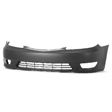 Bumper Cover Front w/Fog Lamp Primed USA Built CAPA for Toyota Camry 2005-2006