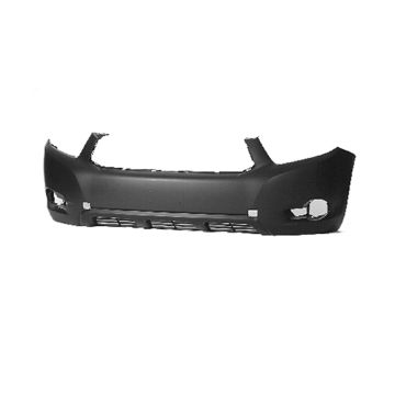 Bumper Cover Front Primed for Toyota Highlander Limited Base Sport Sport Premium Base Premium Hybrid Hybrid Limited SE 2008-2010