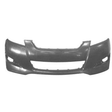 Bumper Cover Front w/o Spoiler Holes w/o Fog Lamps Black Primed Canada Market for Toyota Matrix 2009-2014