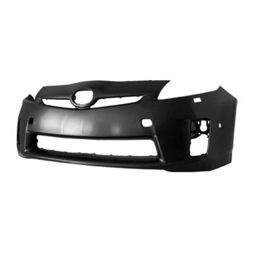 Bumper Cover Front LED Headlamps w/Pre-Collision System Primed CAPA for Toyota Prius 2010-2011