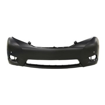 Bumper Cover Front w/Park Assist Sensors Primed for Toyota Sienna Limited 2011-2017