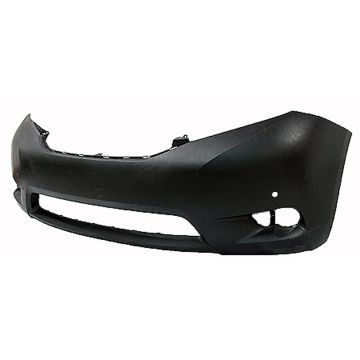 Bumper Cover Front w/Park Assist Sensors Primed for Toyota Sienna Limited 2011-2017