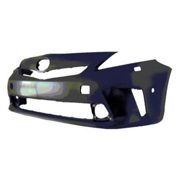 Bumper Cover Front LED Headlamps w/Pre-Collision System Primed for Toyota Prius V 2012-2014