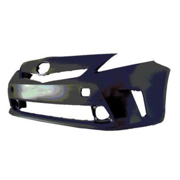 Bumper Cover Front Halogen Headlamps w/o Pre-Collision System Primed for Toyota Prius V 2012-2014