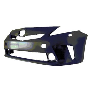 Bumper Cover Front LED Headlamps w/o Pre-Collision System Primed for Toyota Prius V 2012-2014